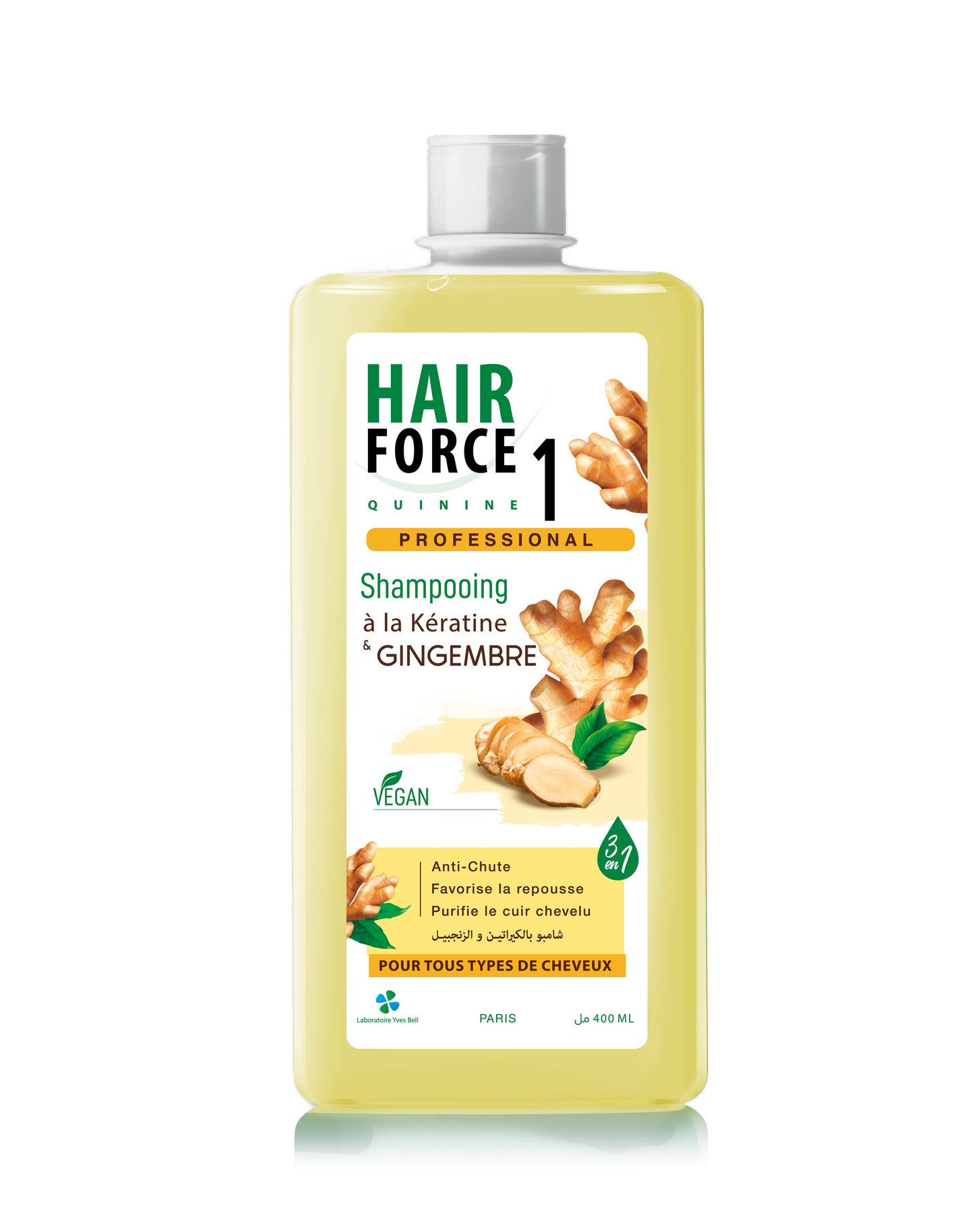 Shampoing à la Kératine et Gingembre 400ml