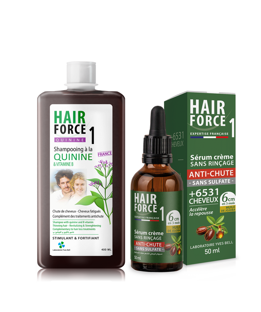 //Pack Antichute Spécial Entretien à la Quinine et Huile de Jojoba